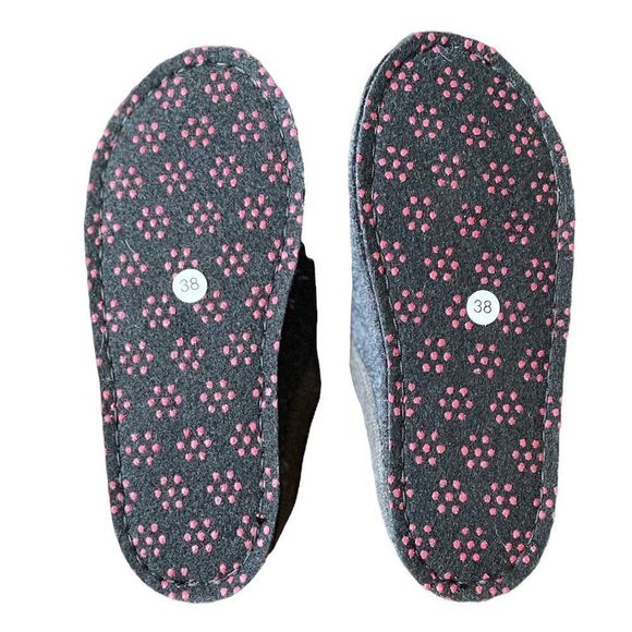 Haflinger Women's New Novelty Slippers Lizzy Grey size 38 - Picture 6 of 6
